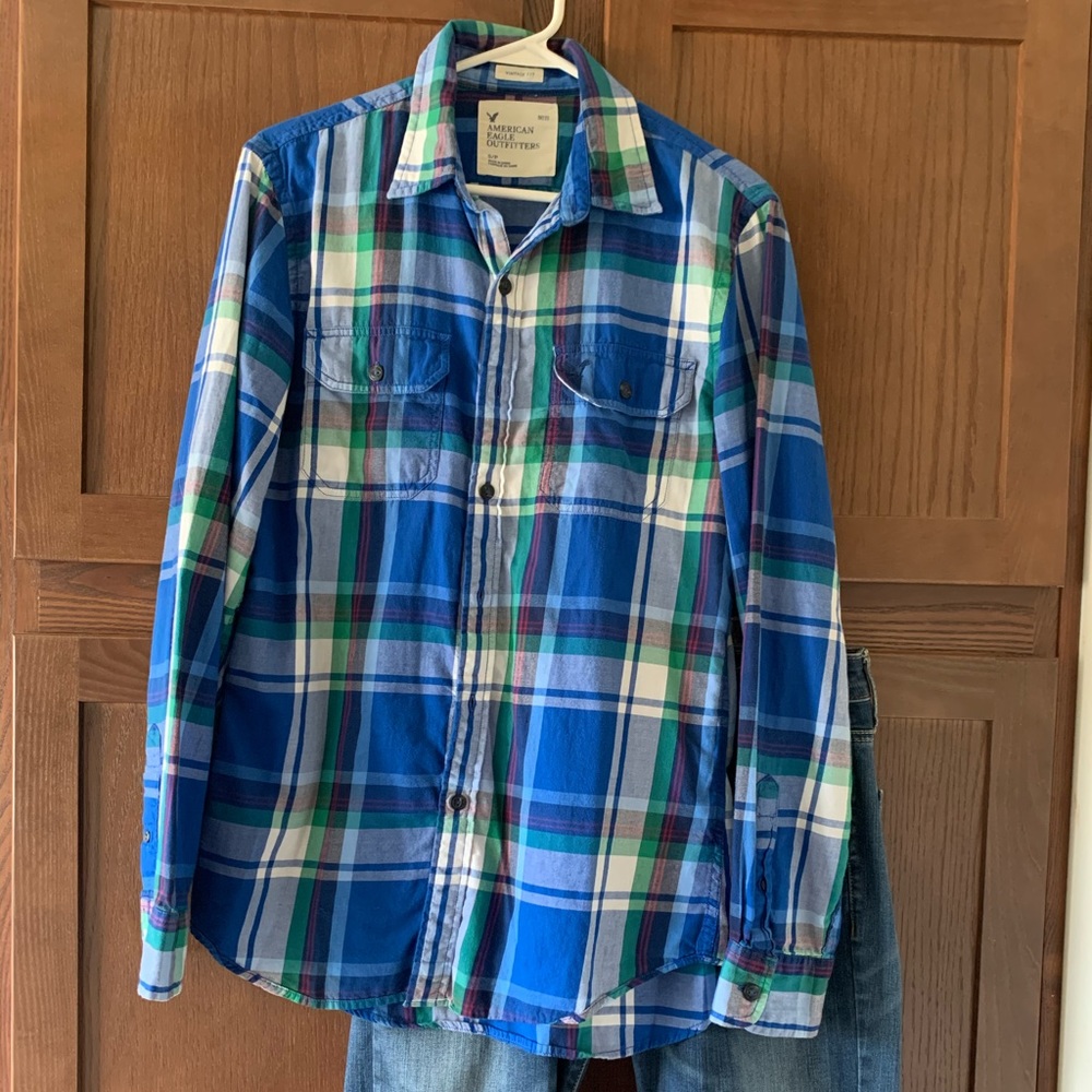 🦅 AE Men’s Button-Up Shirt